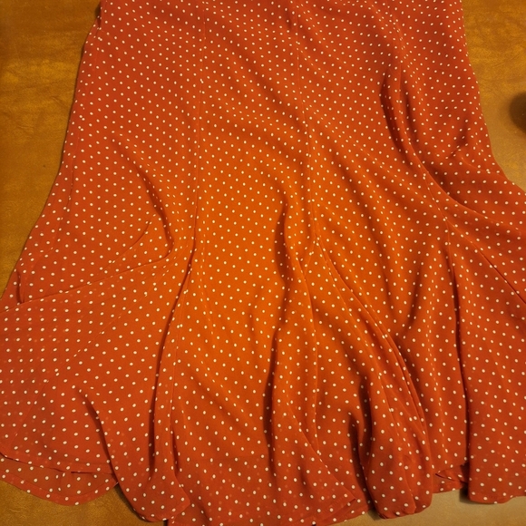 Jaclyn Smith Red Polka Dot Skirt 1X - Picture 5 of 8